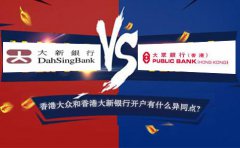 香港大眾銀行開戶和香港大新銀行開戶有什么異同點(diǎn)？