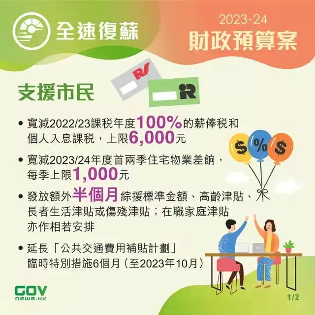 香港政府發(fā)布2023-24年度財政預算案，推出多項利民措施!香港經(jīng)濟將迎來新機遇!